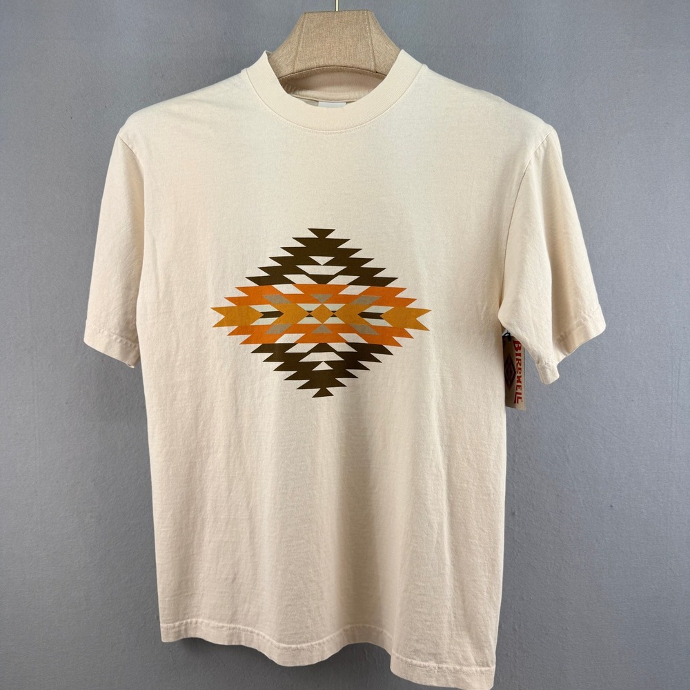 Birdwell x Pendleton Womens Graphic T-Shirt Beige Sand Small O-1TS1-0046-BR4 NEW